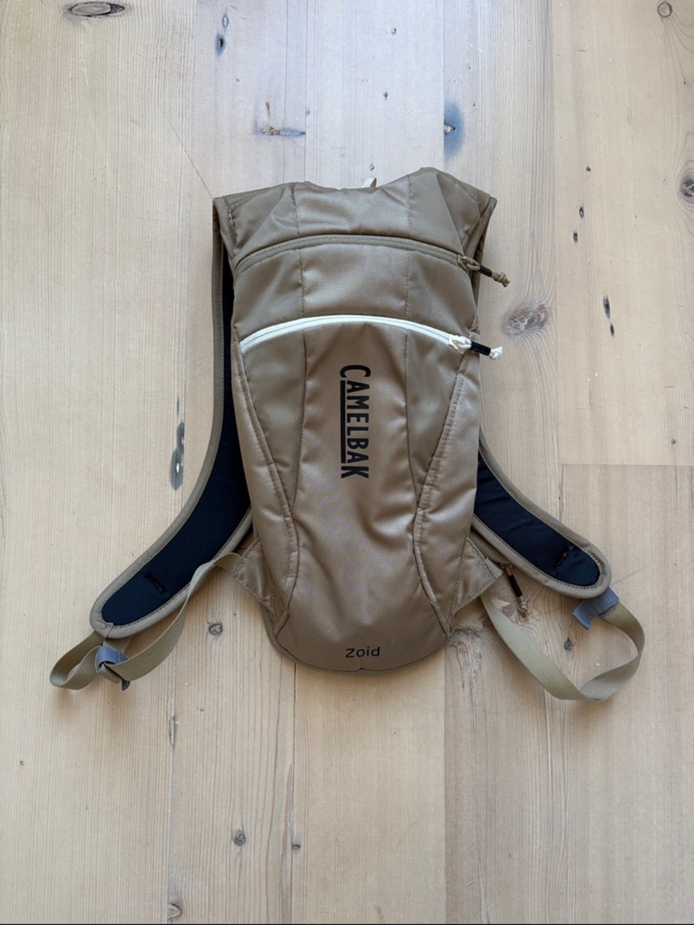 CamelBak Zoid Hydration Pack in tan with black accents